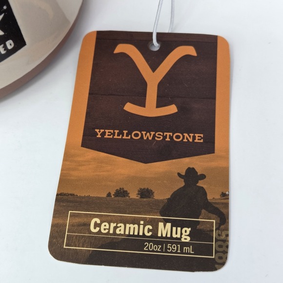 Yellowstone Bunkhouse Mug Dutton Ranch Cowboy Protect The Brand 20oz NWT - Picture 2 of 8